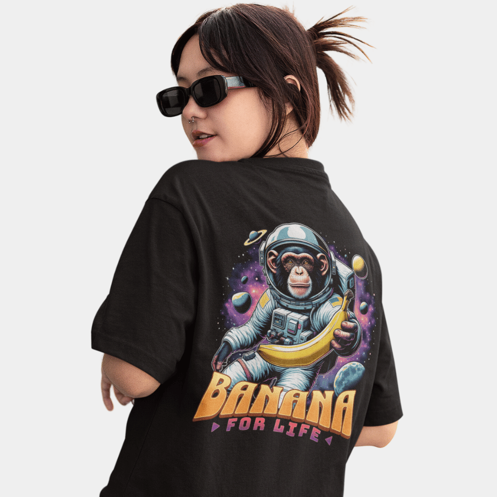 Banana for Life Oversize T-Shirt BACKPRINT
