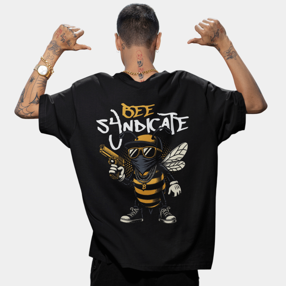 Bee Syndicate Oversize T-Shirt BACKPRINT