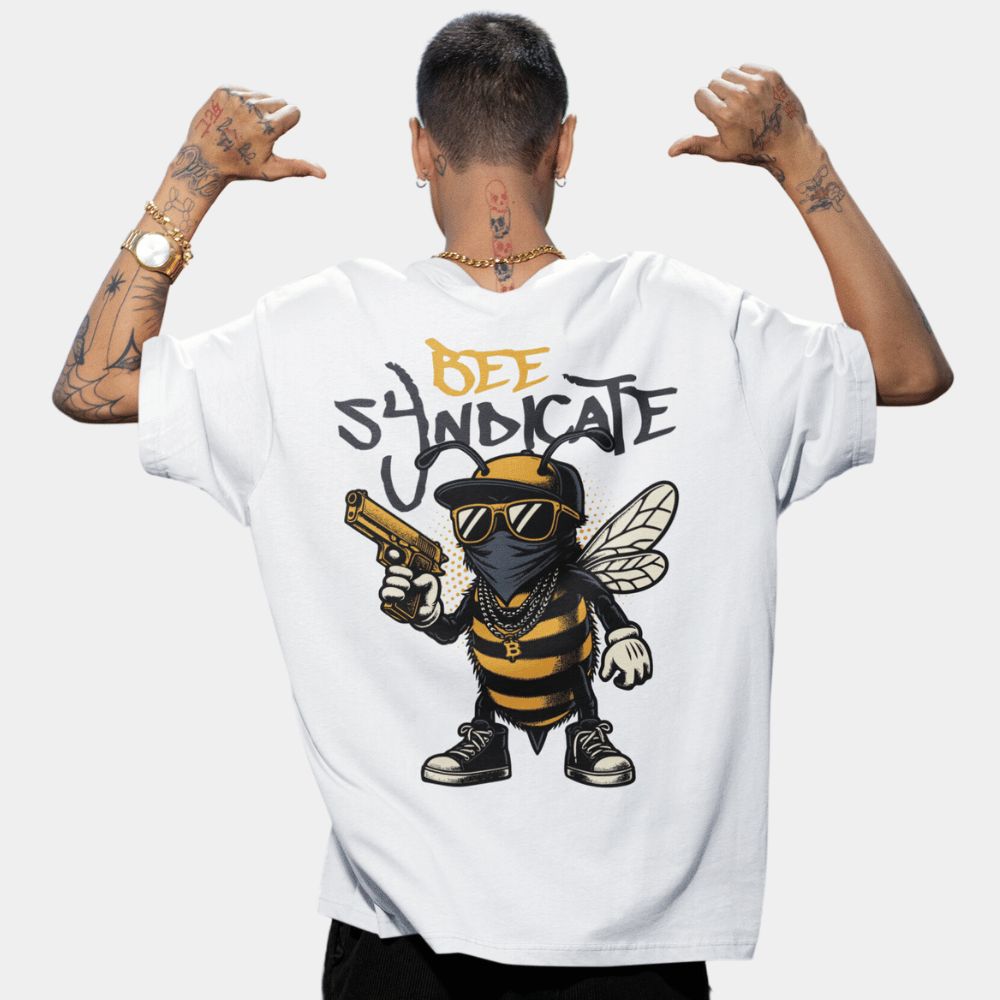 Bee Syndicate Oversize T-Shirt BACKPRINT