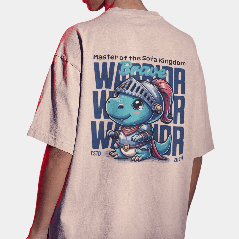 Brave Warrior Oversize T-Shirt BACKPRINT