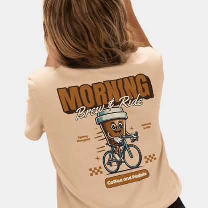 Coffee Bike Oversize T-Shirt BACKPRINT