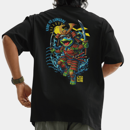 Samurai Turtle Oversize T-Shirt BACKPRINT