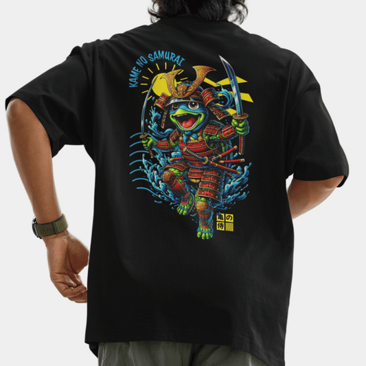 Samurai Turtle Oversize T-Shirt BACKPRINT