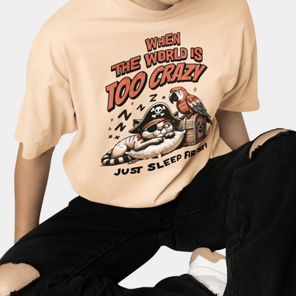 Sleeping Cat Oversize T-Shirt