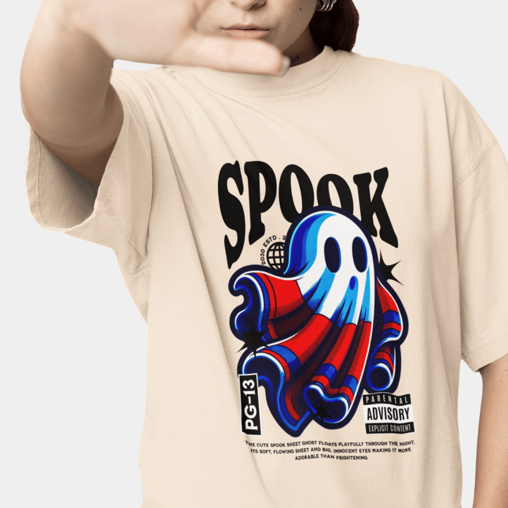 Spooky Ghost Oversize T-Shirt