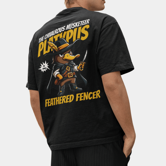 The Chivalrous Musketeer Oversize T-Shirt BACKPRINT