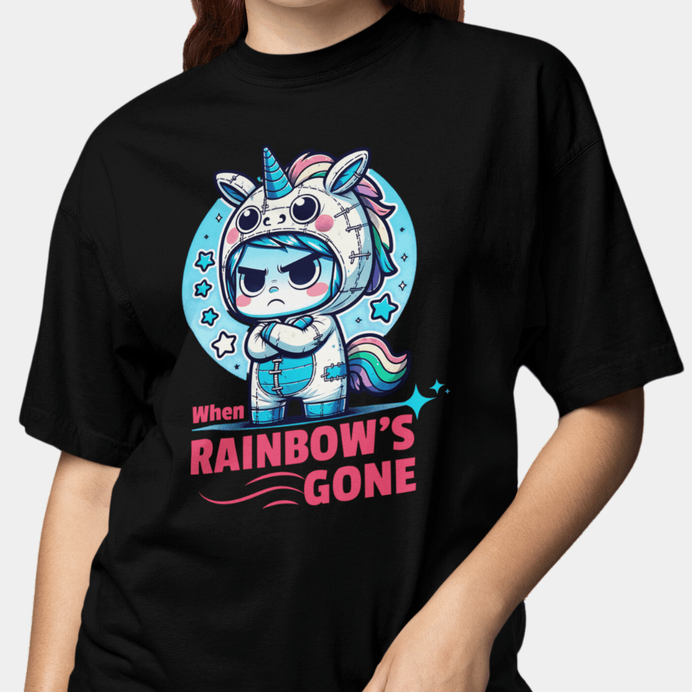 Unicorn Rainbow Oversize T-Shirt