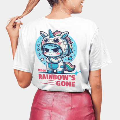Unicorn Rainbow Oversize T-Shirt BACKPRINT