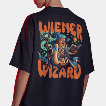 Wiener Wizard Oversize T-Shirt BACKPRINT