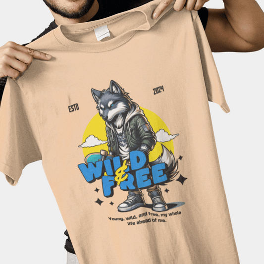 Wolf Wild & Free Oversize T-Shirt